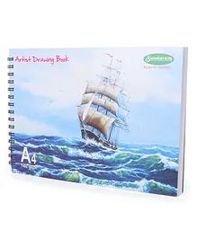 Sundaram Drawing Book A4 100 Pages - (Colour May Vary)