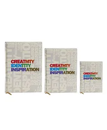 Tiara Diaries Designer Lakarta Creativity Identity Inspiration Notebook - Set Of 3