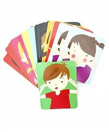 Good Mood Games Funny Faces Card Game  Pack Of 44 - Multicolor