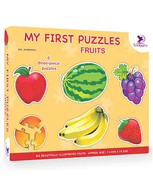 Toy Kraft My First Fruits Jigsaw Puzzle Set of 6 - 3 Pieces Each