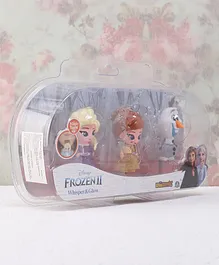 Disney Frozen II Whisper & Glow 3D Mini Figures Pack of 3 Multicolor - Height 7 cm