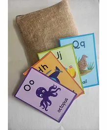 ZulaMinds Alphabet Flash Cards Multicolor - 26 Cards
