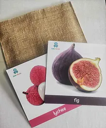 ZulaMinds Fruit Flash Cards Multicolor - 15 Cards