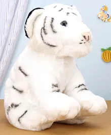 Wild Republic Tiger Soft Toy White - Height 27 cm