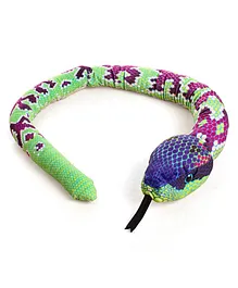Wild Republic Rainbow Snake Soft Toy Green - Length 143 cm