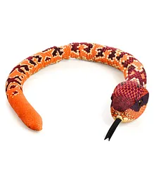 Wild Republic Rainbow Snake Soft Toy Orange - Length 143 cm