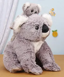 Wild Republic Mom and Baby Koala Soft Toy Grey - Height 30 cm