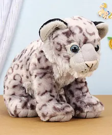 Wild Republic Leopard Soft Toy Off White - Length 33 cm