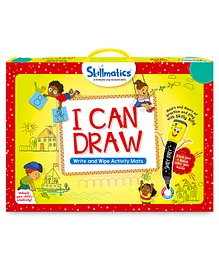 Skillmatics Educational Game I Can Draw Preschool Learning Reusable Activity Mats