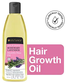 Soulflower Rosemary Lavender Healthy Hair Oil For Hair, Scalp, Roots & Thinning Hair, 100% Pure & Organic - 225 ml