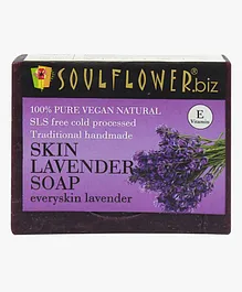 Soulflower Skin Lavender Soap - 150 gm