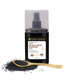 Soulflower Coldpressed Herbal Black Seed Kalonji Oil For Hair Health- 120 ml
