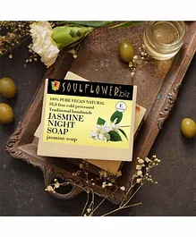 Soulflower Jasmine Night Soap - 150 gm