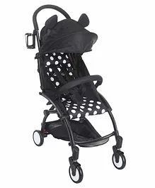Tiffy & Toffee Portable Stroller with Canopy and Mosquito Net - Black 
