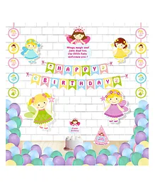 Untumble Fairy Happy Birthday Decoration Kit - Pack of 27