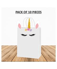 Untumble Unicorn Party Bags White - Pack of 10