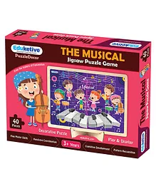 Eduketive The Musical Jigsaw Puzzle And Decor Multicolour - 40 Pieces
