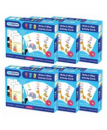 Eduketive 123 Numbers Write & Wipe Educational Game Pack of 6 - Multicolour