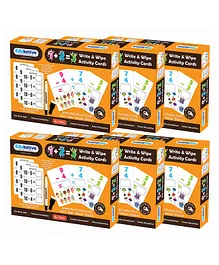 Eduketive Premath Write & Wipe Activity Game Pack of 6  - Multicolour