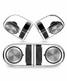 Crossbeats Dynamite Wireless Portable Bluetooth Speaker - Silver