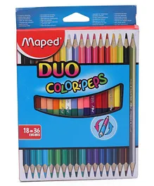 Maped Dual Sided Pencil Colors Pack of 36 Multicolor 