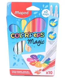 Maped Color Peps Magic Felt tip Pen Set of 10 Shades - Multicolor 