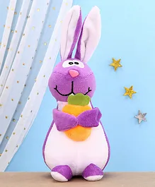 Toytales Carrot Rabbit Soft Toy  Purple - Height 18 cm
