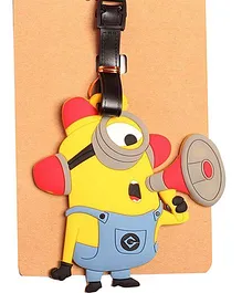 Funcart Minions Trumpet Luggage Tag Yellow And Blue - 4 Inches
