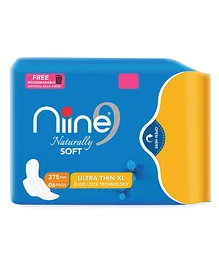 Niine Naturally Soft Ultra Thin Sanitary Napkins XL - 6 Pieces