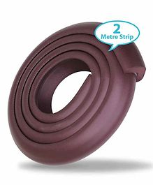 LuvLap Furniture Edge Guard Strips for Baby safety with 3M Adhesive, 2 Metre, Non Toxic, BPA Free, Brown