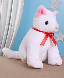 IR Cat Soft Toy White - Height 23 cm