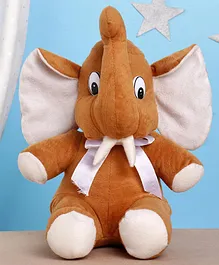 IR Soft Toy Elephant Shape Brown - Height 25 cm 