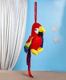 IR Soft Hanging Clip-On Toy Parrot Shape Red - Height 20 cm 
