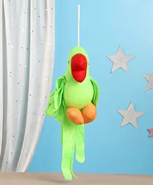 IR Clip-On Parrot Soft Toy Green - Height 30 cm