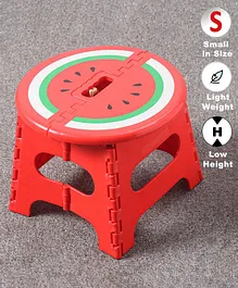Folding Stool Watermelon Design - Red