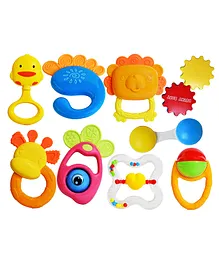 The Little Lookers  Rattles & Teethers Pack Of 7 - Multicolor