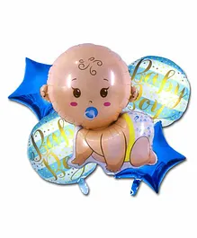 Shopperskart It's a Boy Baby Shower Foil Balloon Set Blue - Pack of 5
