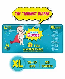Super Cute's Wonder Thinz Ultra Premium Pant Style Diapers Extra Large - 25 Pieces