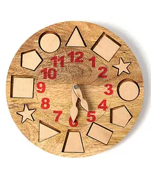 The Engraved Store Clock with Geometrical Shapes