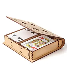 The Engraved Store Wooden Playing Card Set Pack of 2 - 52 Cards Each