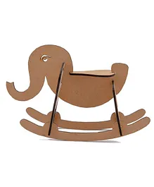 The Engraved Store Wooden Elephant Toy - Brown