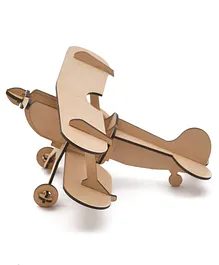 The Engraved Store Wooden Glider Plane Toy - Brown