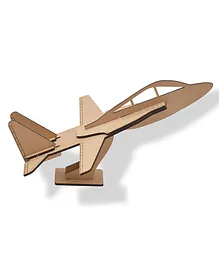 The Engraved Store Wooden Boeing Plane Toy - Brown