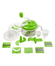 Multi-functional 10 in 1 Food Processor With 3 Measuring Cups - Green