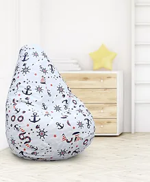 Pine Kids Printed Bean Bag Without Beans - Multicolor