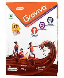 Groviva Child Nutrition Chocolate Flavour Supplement Jar - 750 gm 