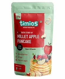 timios Multigrain No Maida Organic Apple Millet Instant Pancake with Cocoa Sweetened with Jaggery - 150 g 