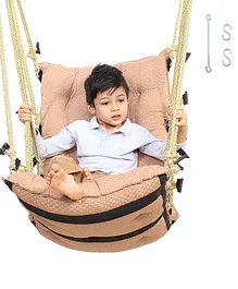 Faburaa Grande Cotton Swing for Kids and Adults - Golden