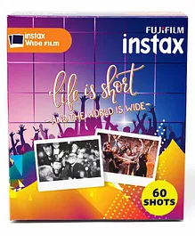 Instax Fujifilm Wide Picture Format Film White - 60 Shots