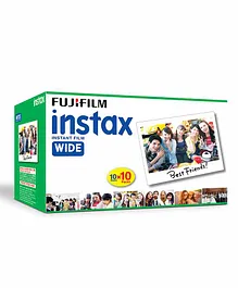 Instax Fujifilm Wide Picture Format Film White - 100 Shots